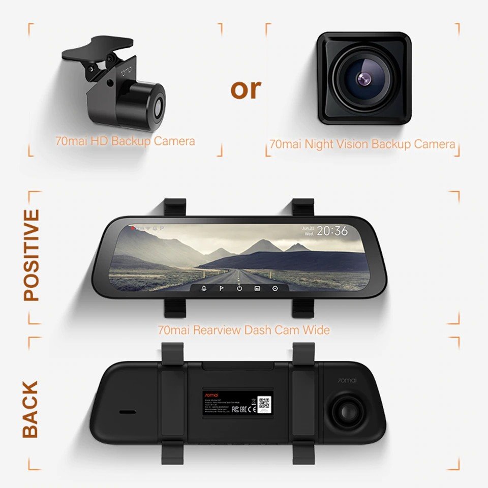 70mai Rearview Dash Cam Wide | Innovink Solutions