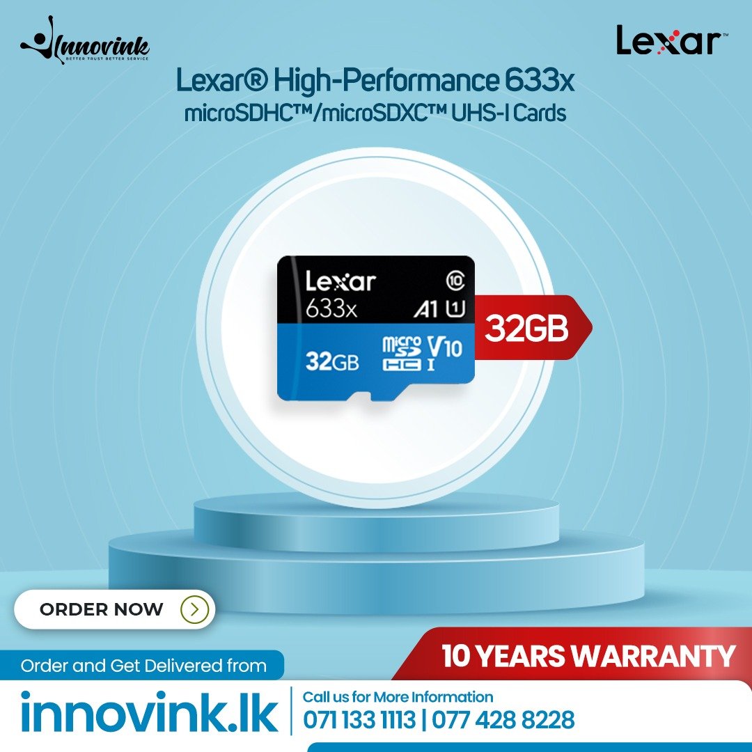 Lexar® 32GB High-Performance 633x microSDHC™/microSDXC™ UHS-I Cards ...
