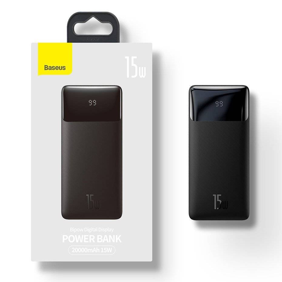 Baseus Bipow 15W Digital Display 10000mAh Power Bank | Innovink Solutions