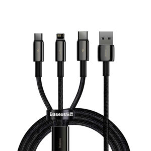 Baseus-Tungsten-Gold-One-for-three-Fast-Charging-Data-Cable-USB-to-M+L+C-3.5A-1.5m-Black